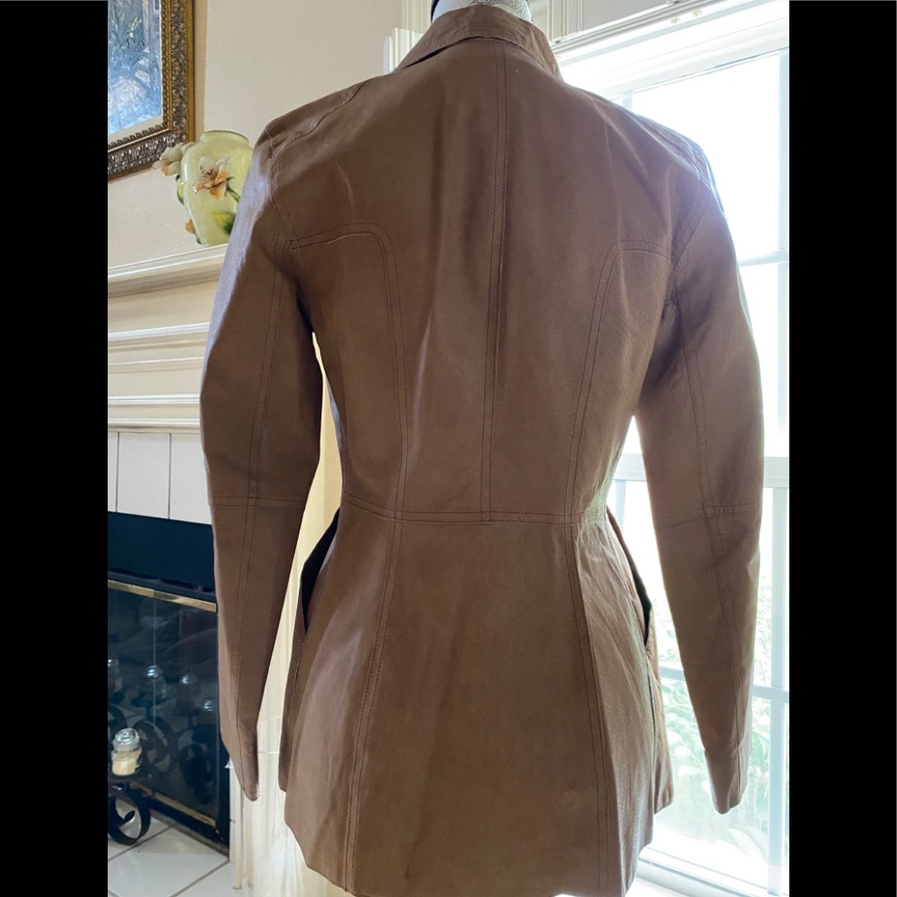 Max Studio Lightweight Leather Jacket - image 4